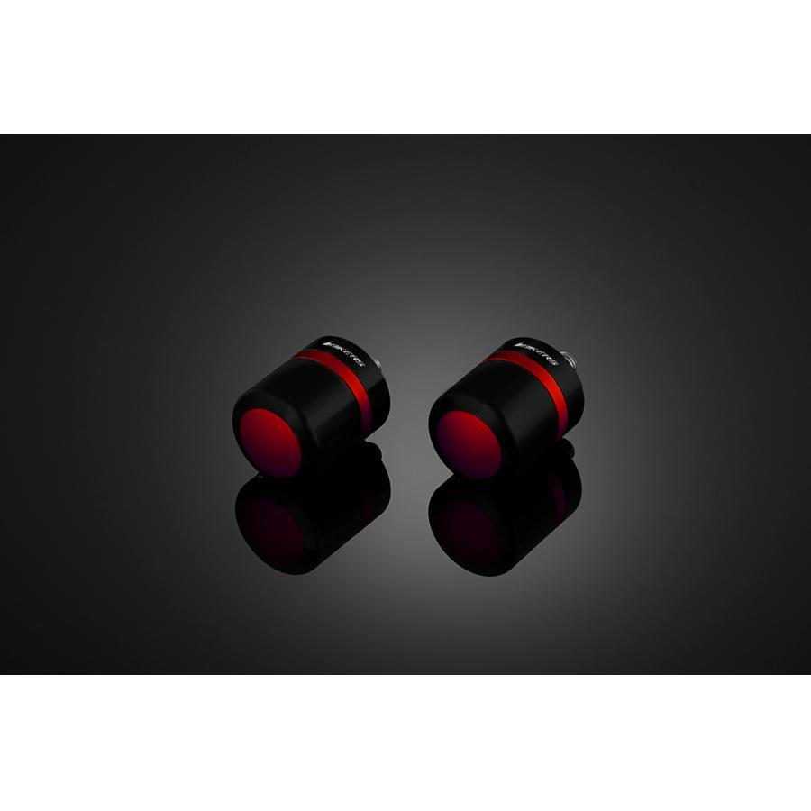 BIKERS バイカーズ バーエンド 純正ハンドル用 ZX-6R レッド : バイク