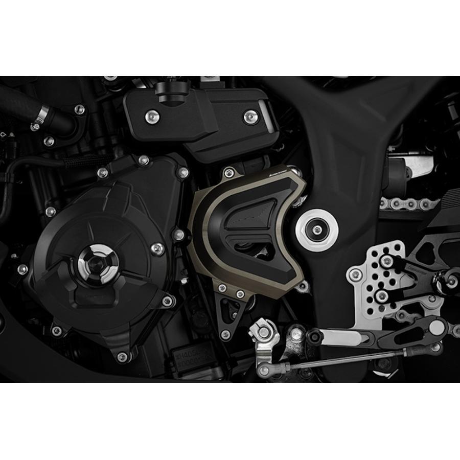 バイカーズ フロントスプロケットカバー チタン YZF-R25 R3 MT-25 03の画像