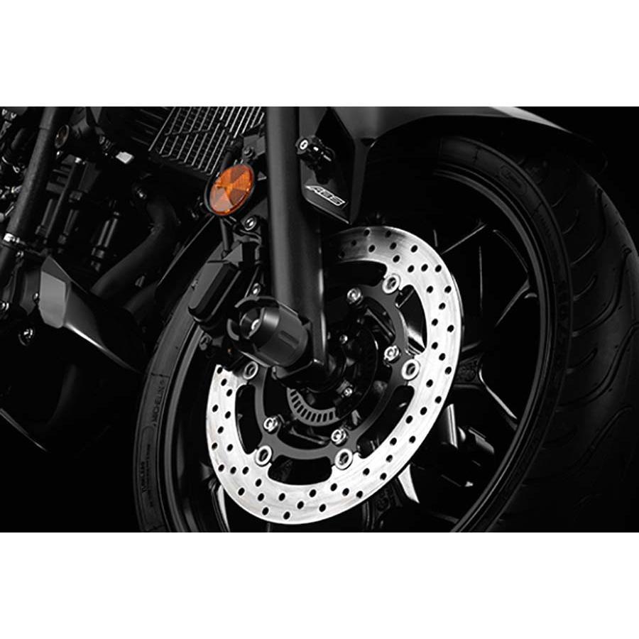 バイカーズ フロントアクスルスライダー アクスルプロテクター ブラック YZF-R25/R3/MT-25/03の画像