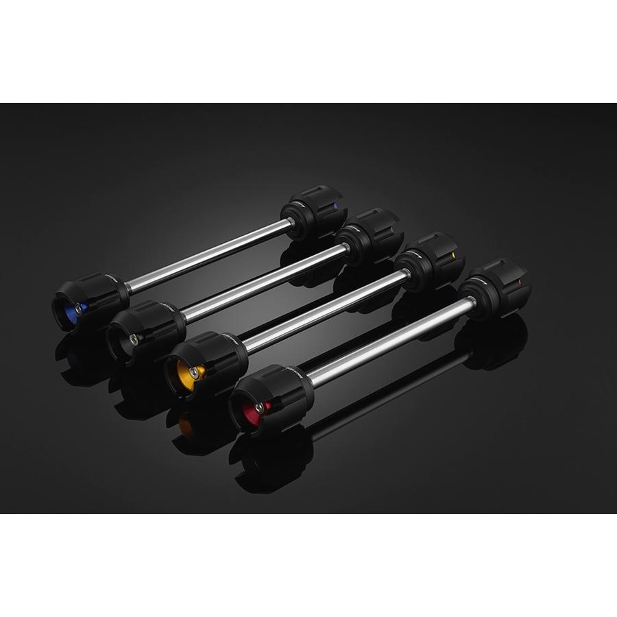 バイカーズ フロントアクスルスライダー アクスルプロテクター ブラック YZF-R25/R3/MT-25/03の画像