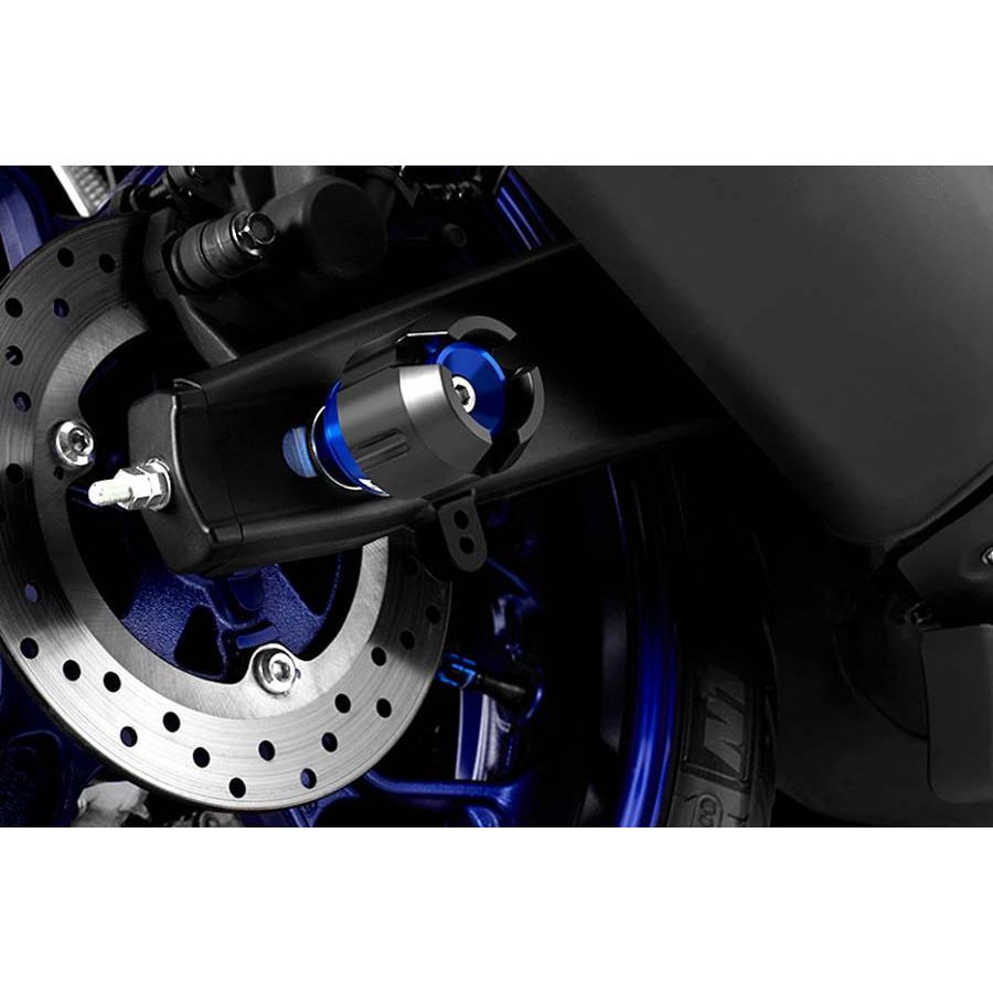 バイカーズ リアアクスルスライダー アクスルプロテクター ブルー YZF-R25/R3/MT-25/03の画像