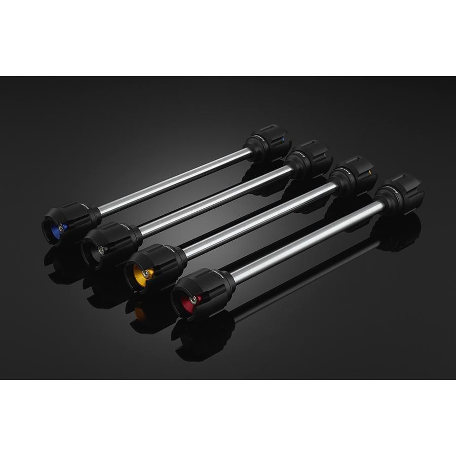 バイカーズ リアアクスルスライダー アクスルプロテクター ブルー YZF-R25/R3/MT-25/03の画像