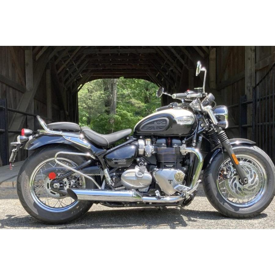 モートーン サドルバッグサポート 左右 ポリッシュ Bonneville Bobber Speedmaster MCB003_5