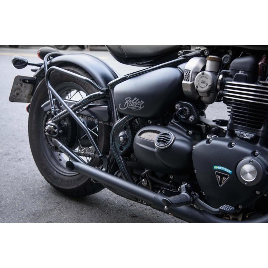 モートーン サドルバッグサポート 左右 ブラック Bonneville Bobber Speedmaster MCB004_1