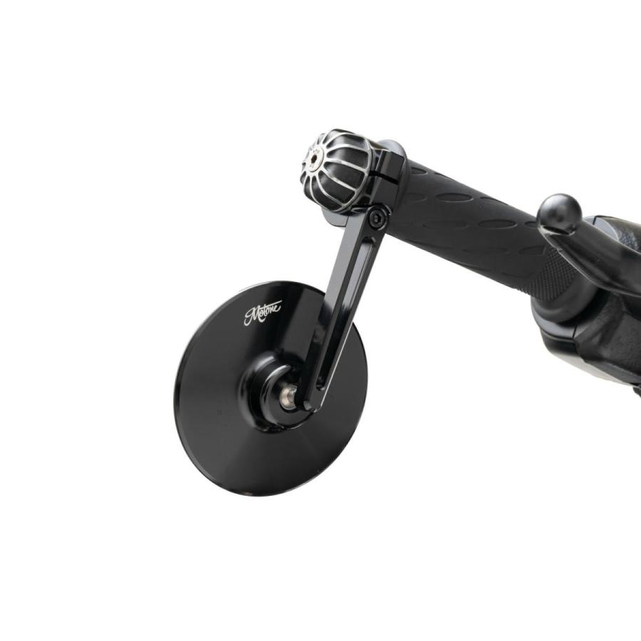 モートーン バーエンドミラー スピードツイン900 スクランブラー MRR003 Motone(モートーン) バーエンドミラー TURISMO 100mm アルミ 1個 T100
