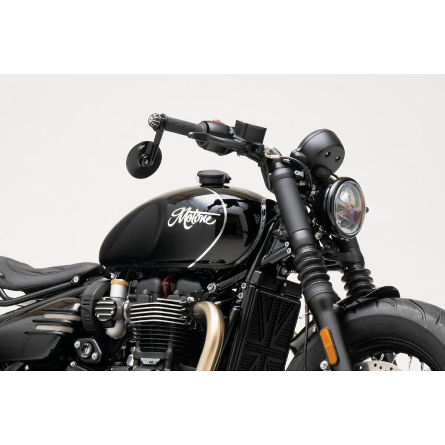 Motone(モートーン) バーエンドミラー TURISMO 100mm アルミ 1個 T100