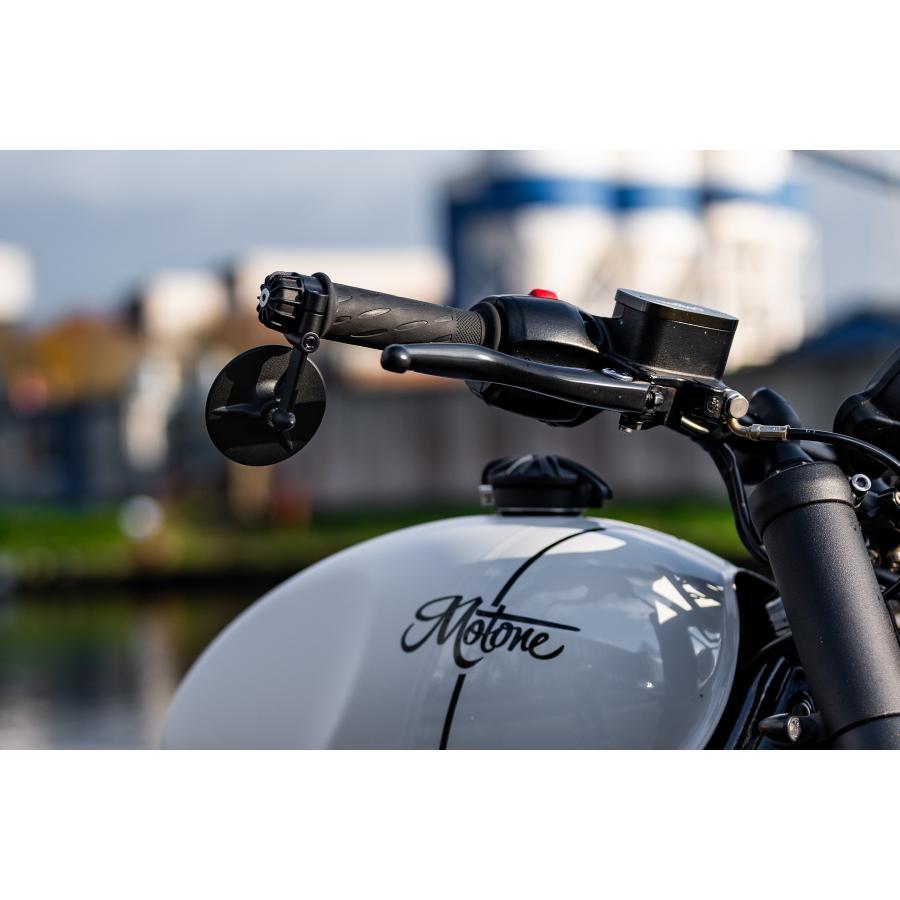 Motone(モートーン) バーエンドミラー TRILINE 80mm アルミ 1個 T100 