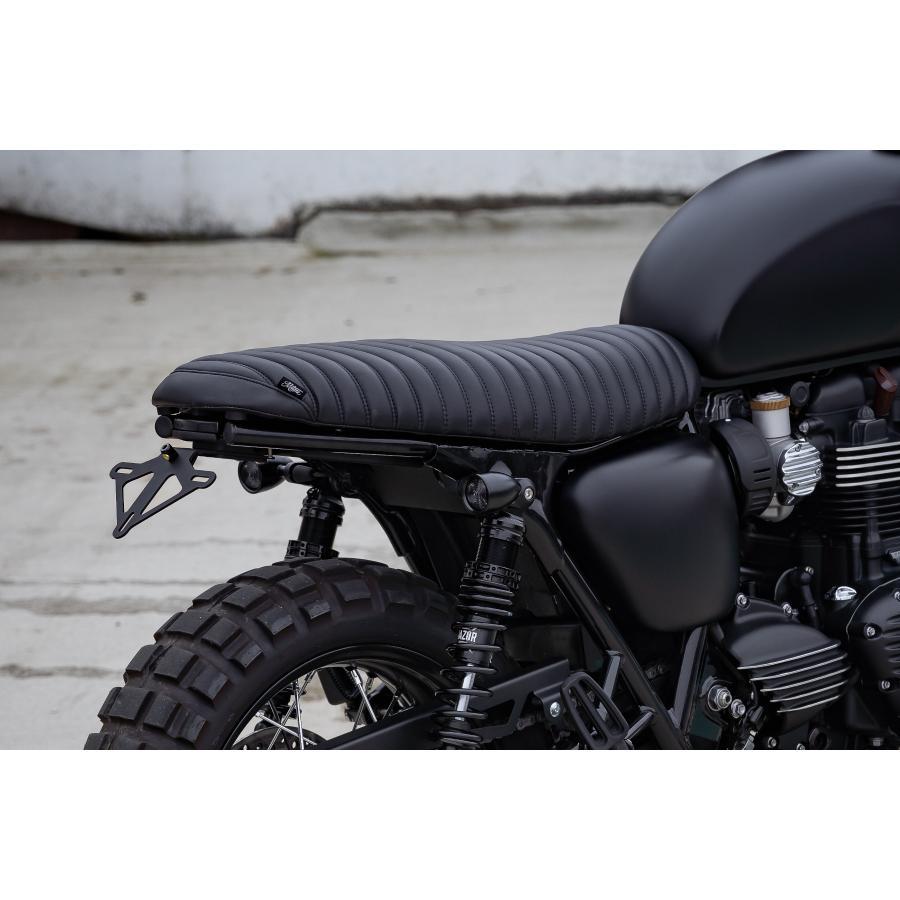 モートーン シート VIPER リブ ブラック ボンネビル系等(17-25) モートーン シート VIPER MK.II リブ ブラック T100/T120 SpeedTwin900