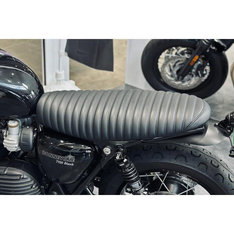 モートーン シート VIPER MK.II リブ ブラック T100/T120 SpeedTwin900