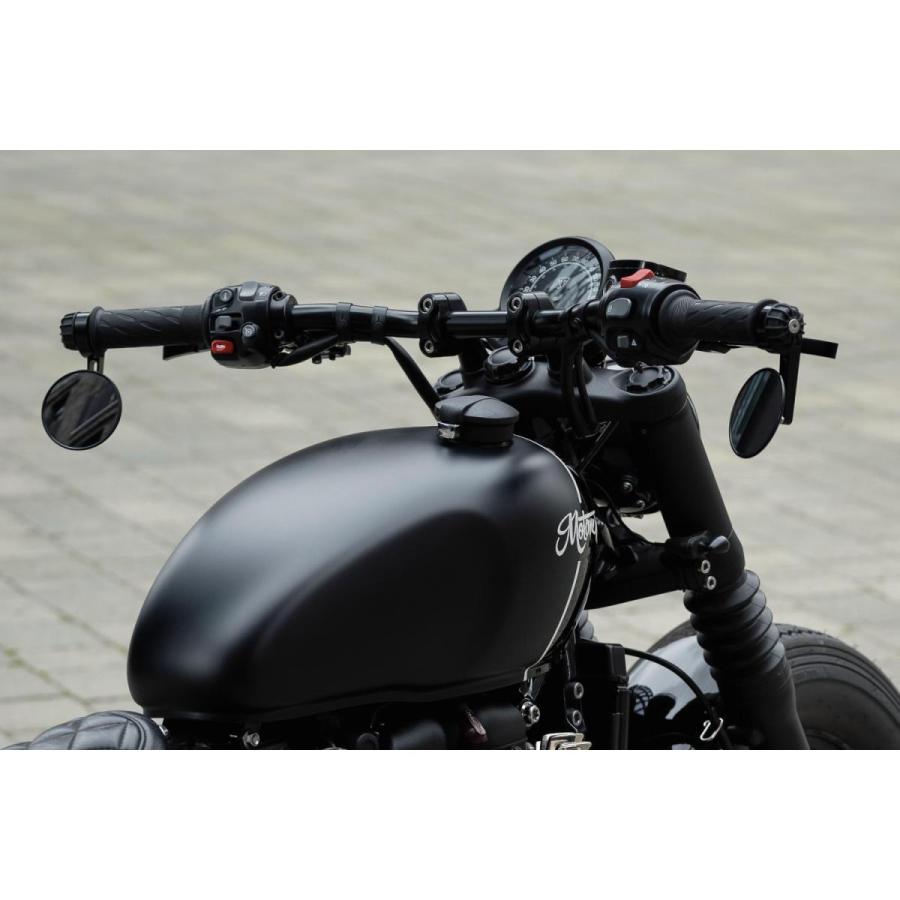 Motone トライアンフ　ハンドルライザー　ブラック Motone(モートーン) ハンドルライザー 25.4mm ブラック T100/T120