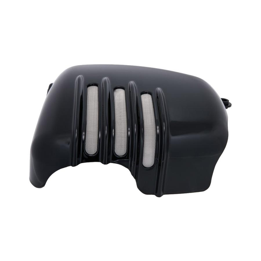 Motone(モートーン) サイドカバー リブ グロスブラック 空冷