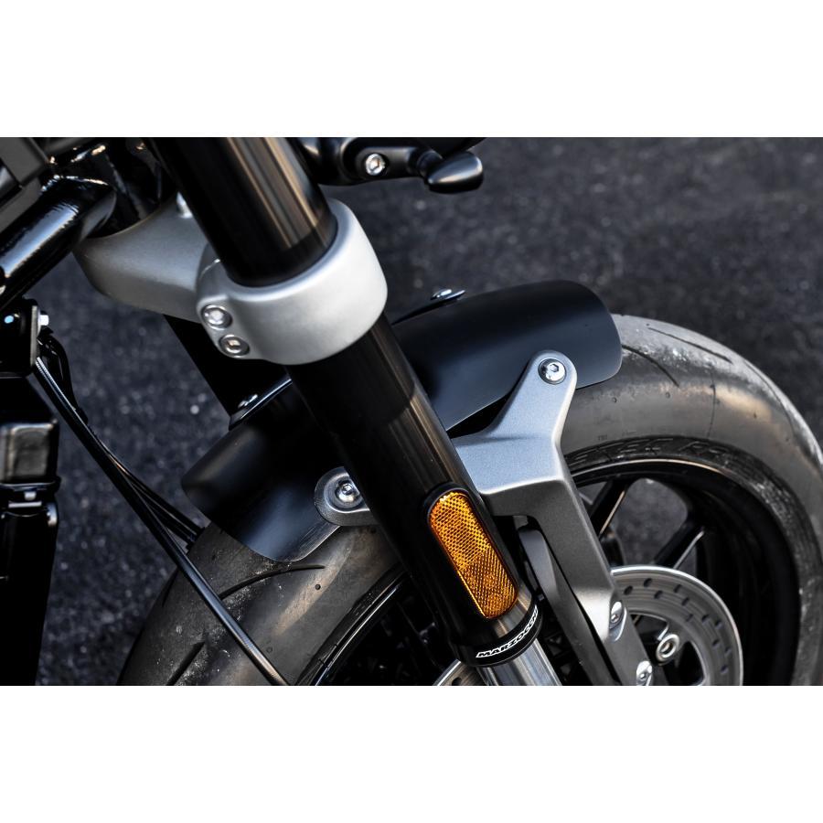 Motone(モートーン) フロントフェンダー SHORTY アルミ ブラック Speed