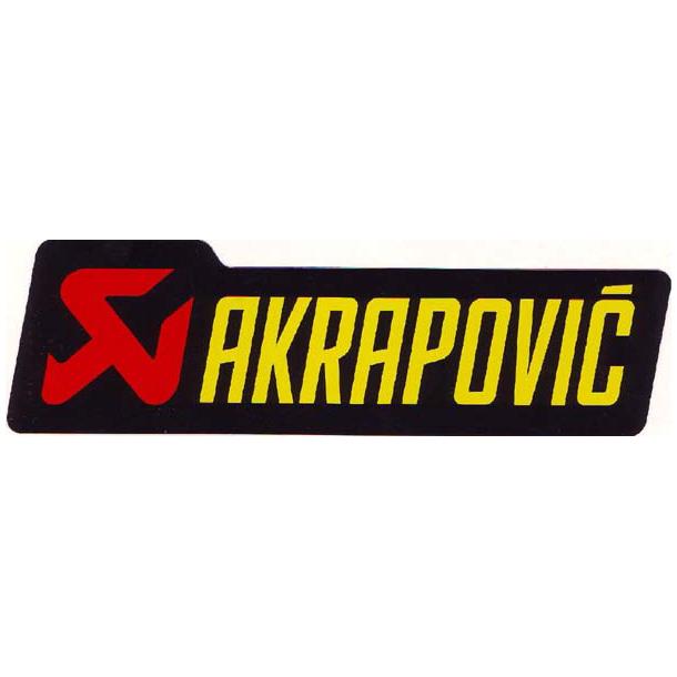 ステッカー アルミ製 アクラポビッチ 耐熱サイレンサー ロゴプレート AKRAPOVIC P-HST12AL｜rubbermark