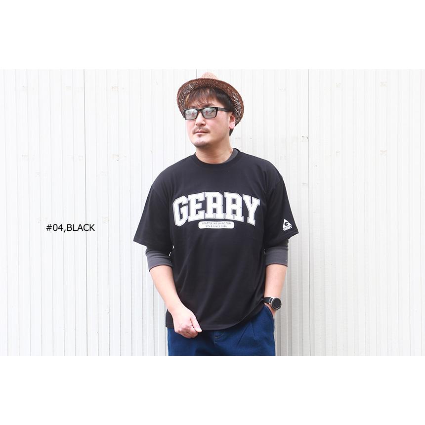 GERRY ジェリー USAコットン アメカジ・カレッジ調プリント ワイドシルエット 半袖Tシャツ｜rubbersoul｜03