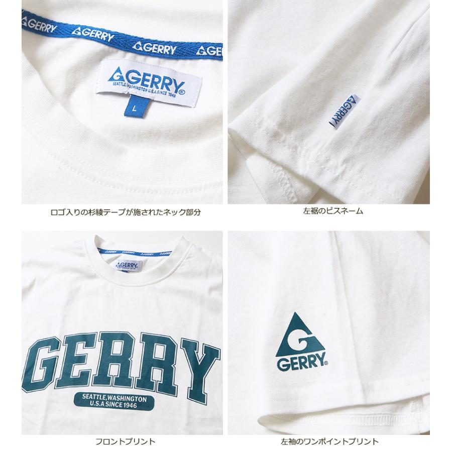 GERRY ジェリー USAコットン アメカジ・カレッジ調プリント ワイドシルエット 半袖Tシャツ｜rubbersoul｜09