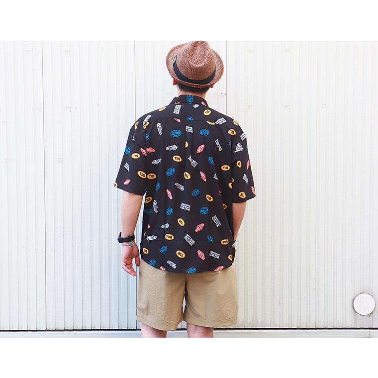 BILLVAN BILLVAN・アメカジロゴ接触冷感・総柄シャツ・アロハ BILLVAN BILLVAN・アメカジロゴ接触冷感・総柄シャツ・アロハ
