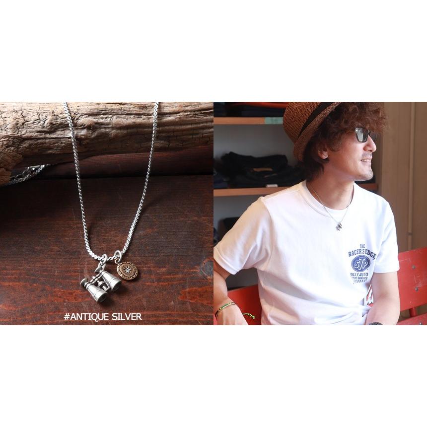ネックレス LITTLE WING 双眼鏡グラス アンティークネックレス LW524
