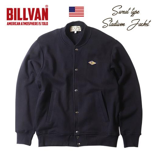 BILLVAN（ビルバン） ヘビースウェット・スタジアムジャケット 