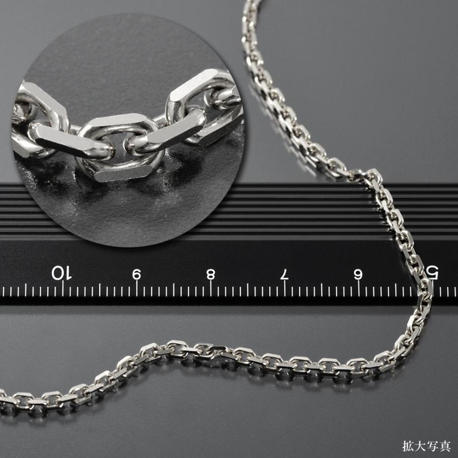 ネックレス チェーン PT850 プラチナ 4面カット小豆チェーン 幅2.6mm ネックレス チェーン PT850 プラチナ 4面カット小豆チェーン 幅2.6mm