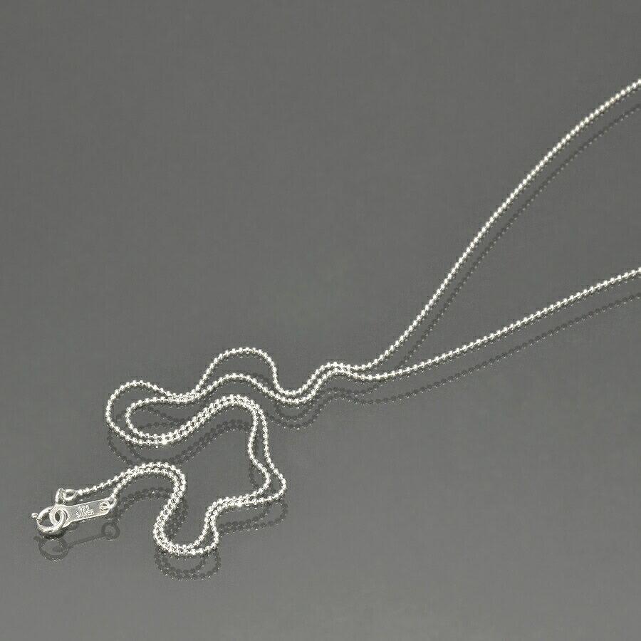 ネックレス チェーン シルバー925 カットボールチェーン 幅1.0mm 長さ