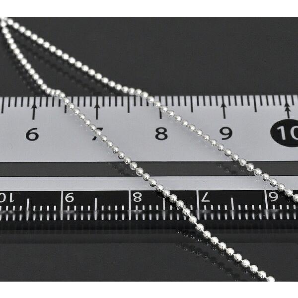 ネックレス チェーン シルバー925 ボールチェーン 幅1.2mm 長さ38cm