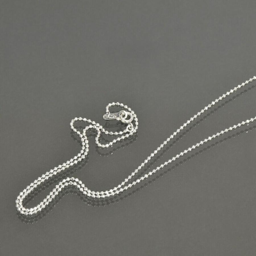 ネックレス チェーン シルバー925 カットボールチェーン 幅1.5mm 長さ