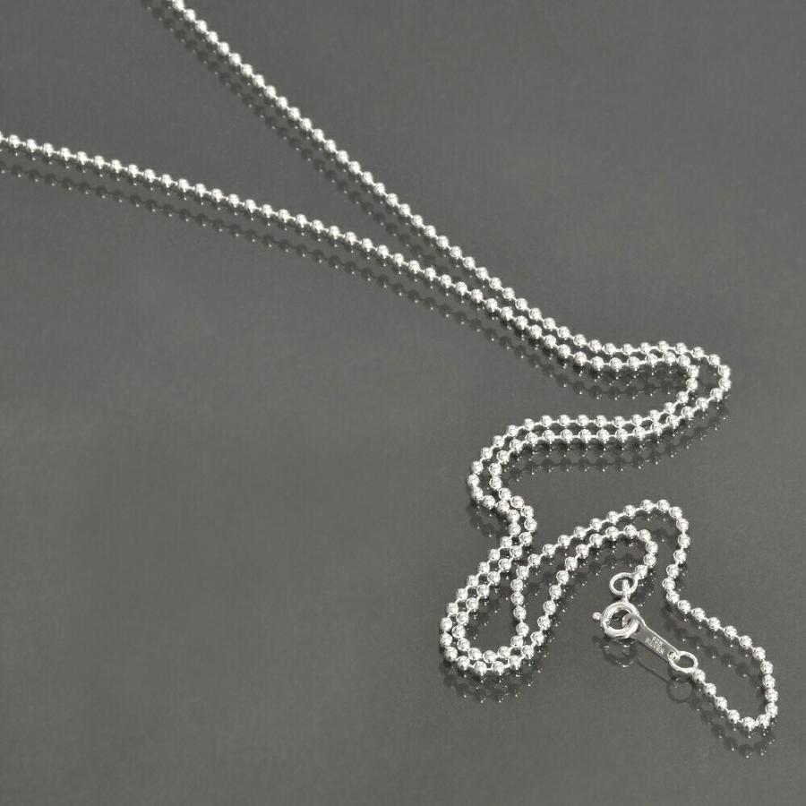 ネックレス チェーン シルバー925 ボールチェーン 幅2.0mm 長さ45cm