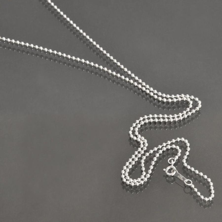シルバー925 ボールチェーン新品 ネックレス チェーン シルバー925 ボールチェーン 幅2.0mm 長さ70cm