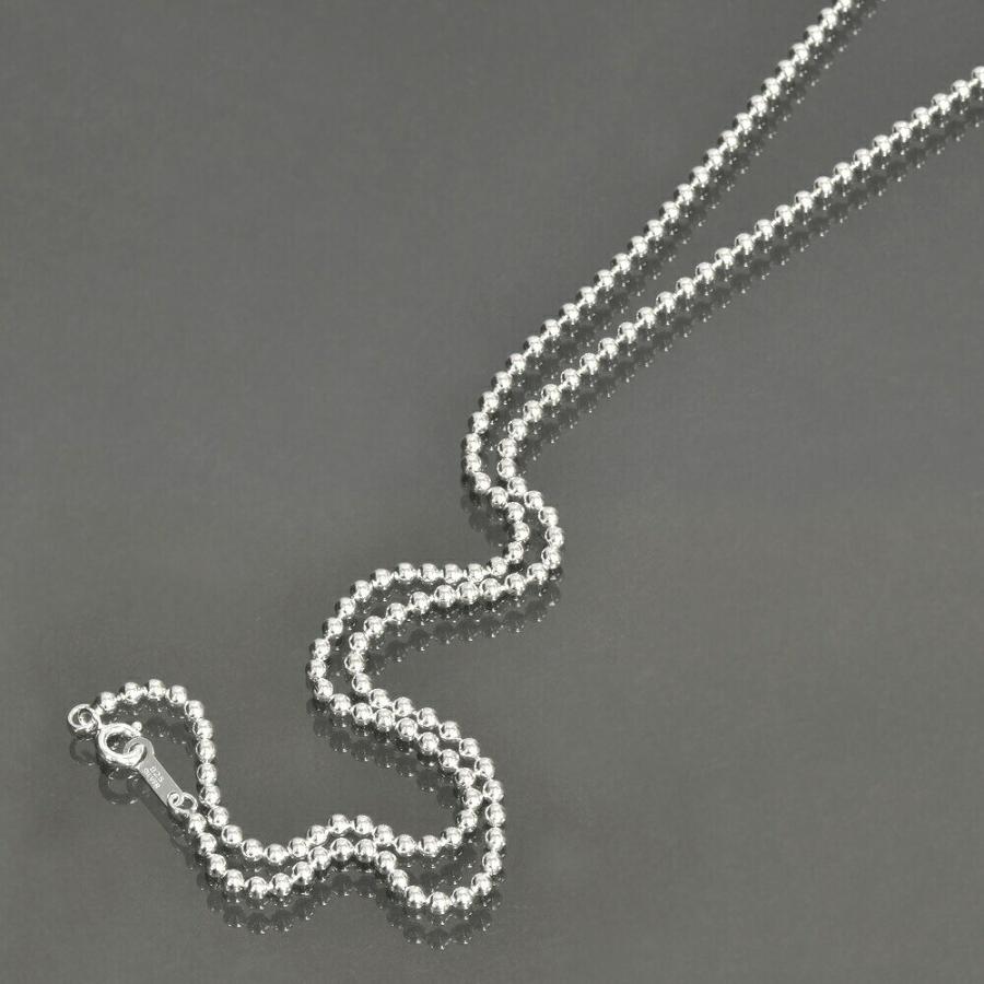 ネックレス チェーン シルバー925 ボールチェーン 幅2.5mm 長さ55cm 