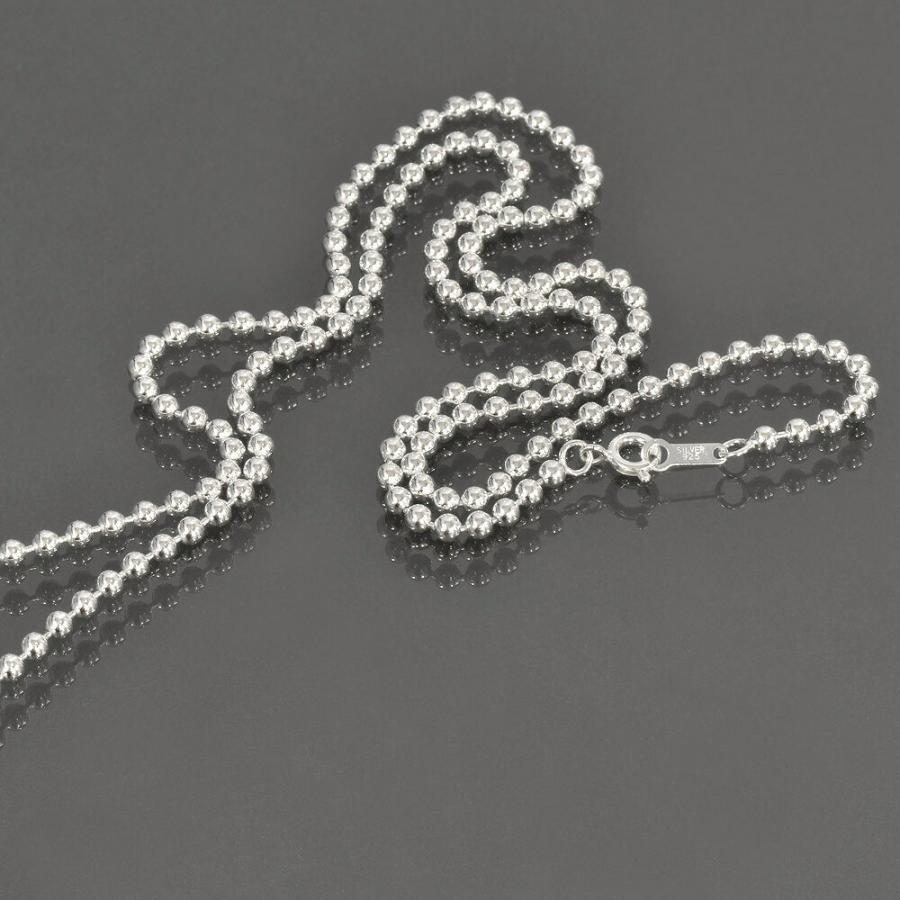 ネックレス チェーン シルバー925 ボールチェーン 幅3.0mm 長さ40cm 