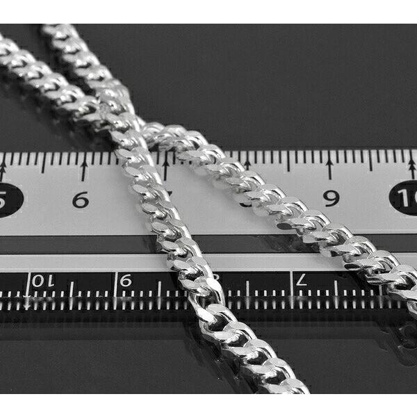 ビンテージ　喜平　2面カット　シルバー　チェーンネックレス　silver刻印 ネックレス チェーン シルバー925 2面カット喜平チェーン 幅3.7mm 長さ