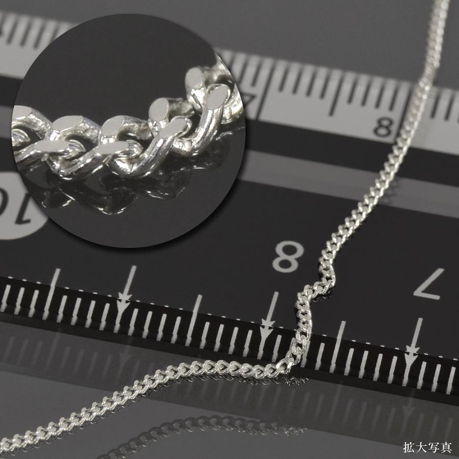 ネックレス チェーン シルバー925 2面カット喜平チェーン 幅1.0mm 長さ