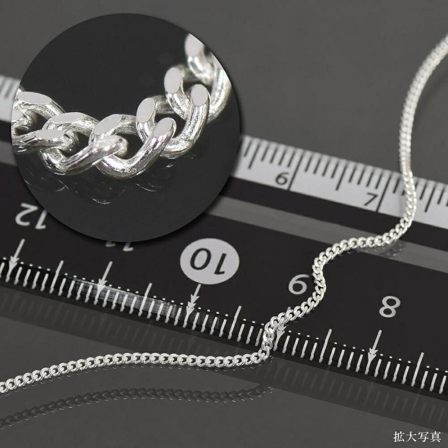 ネックレス チェーン シルバー925 2面カット喜平チェーン 幅1.2mm 長さ