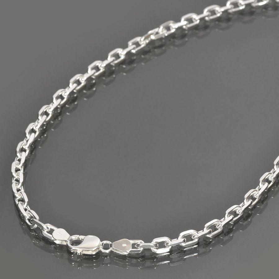 silver925 長丸4面ネックレスチェーンL444 楽天市場】ネックレスチェーン 4面カットあずきチェーン 太さ約