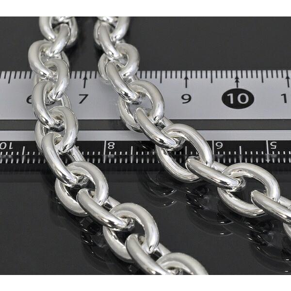 ネックレス チェーン シルバー925 小豆チェーン 幅9.0mm 長さ60cm｜鎖