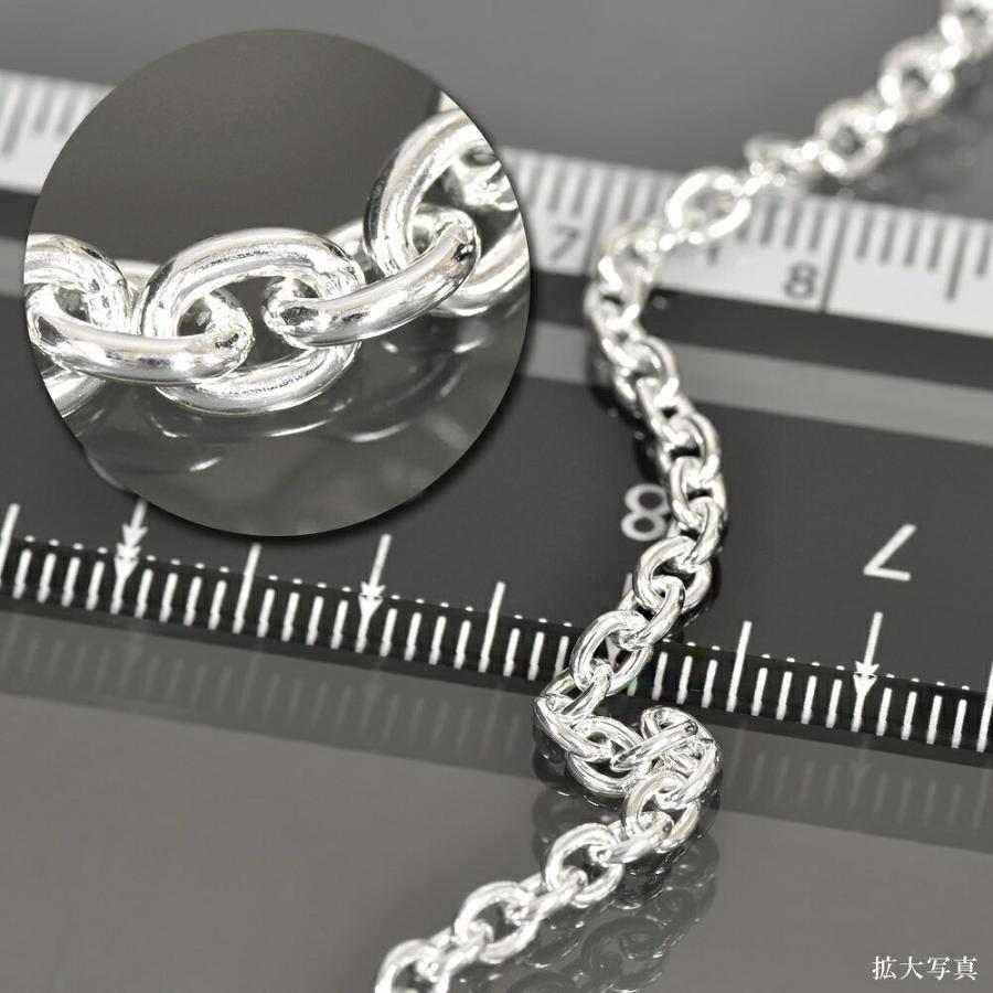 ネックレス チェーン シルバー925 小豆チェーン 幅2.8mm 長さ90cm｜鎖 