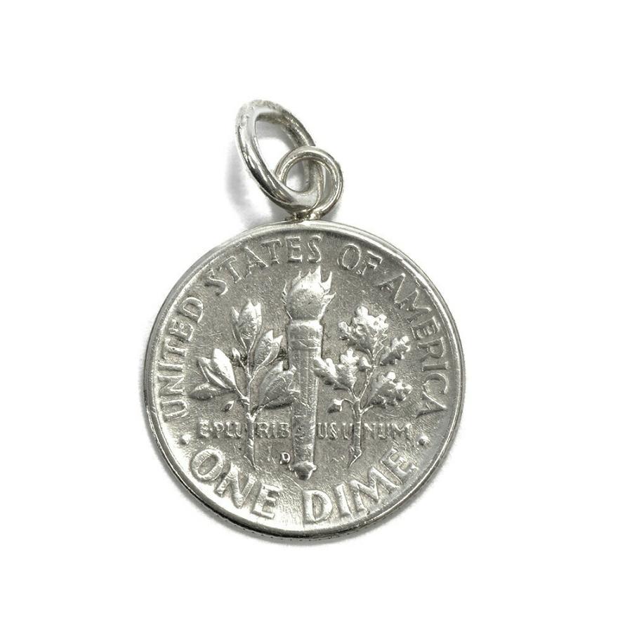 ペンダントトップ シルバー925 ルーズベルトダイム10セント硬貨