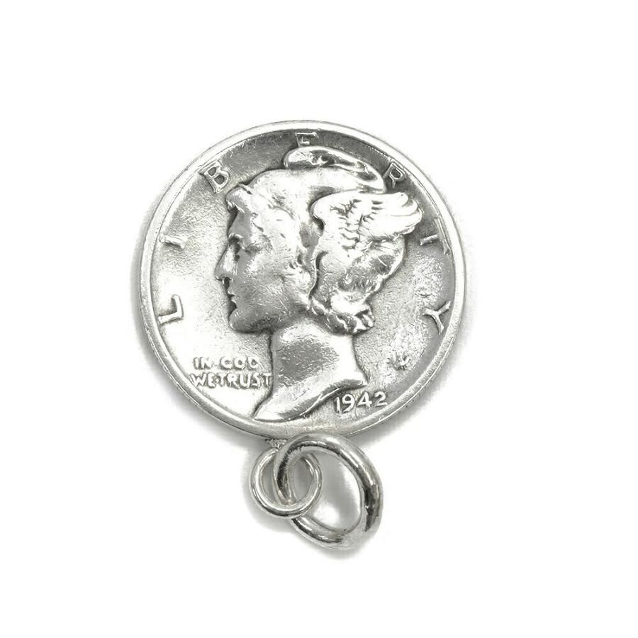 ペンダントトップ シルバー925 マーキュリーダイム10セント硬貨