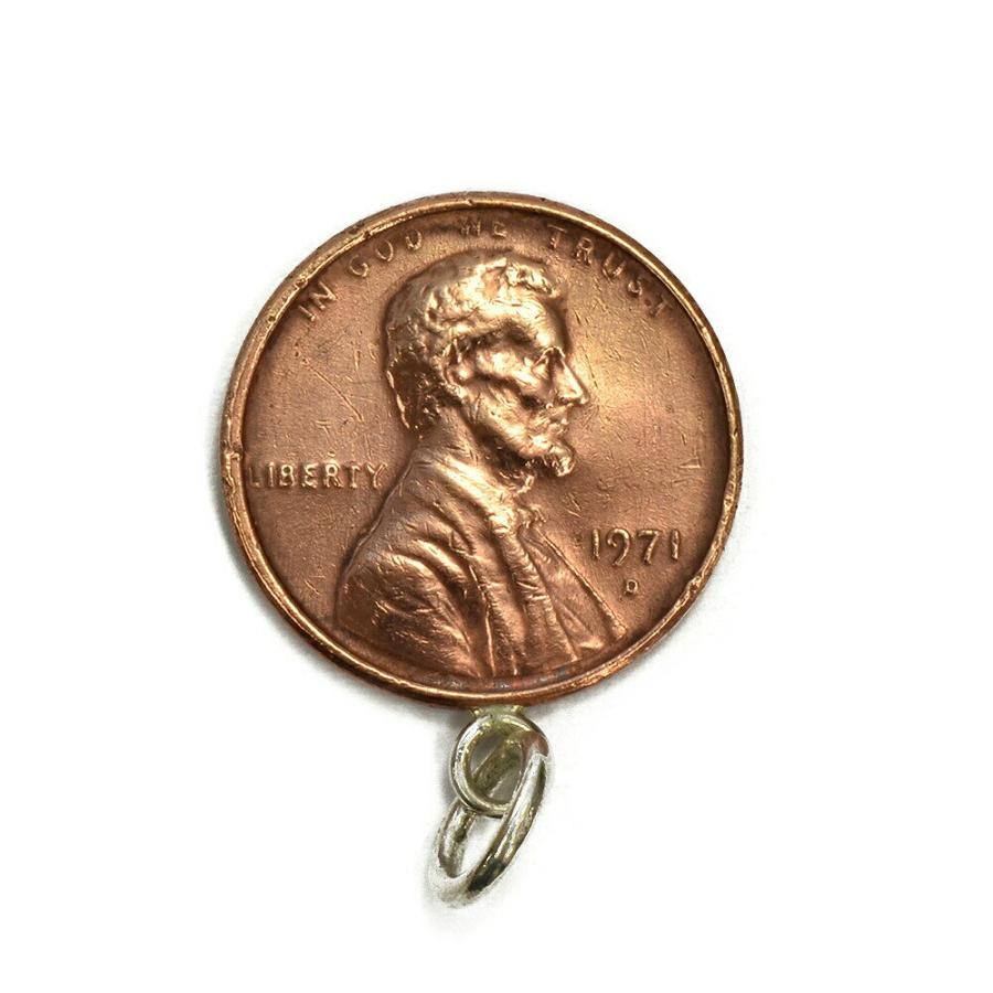 ペンダントトップ シルバー925 リンカーンメモリアルペニー1セント硬貨