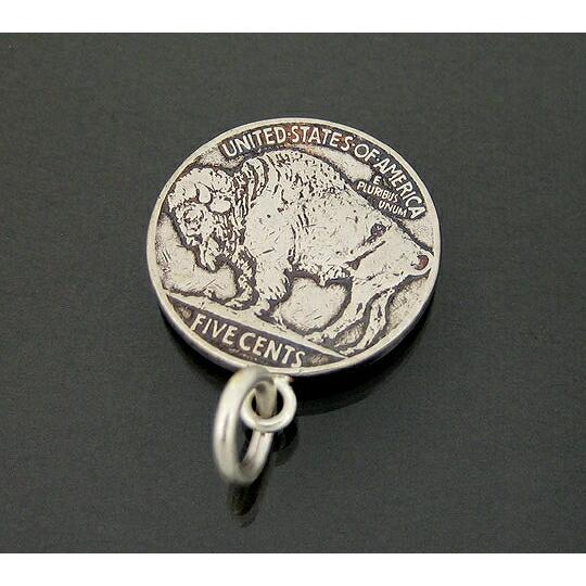 ペンダントトップ シルバー925 バッファローニッケル5セント硬貨