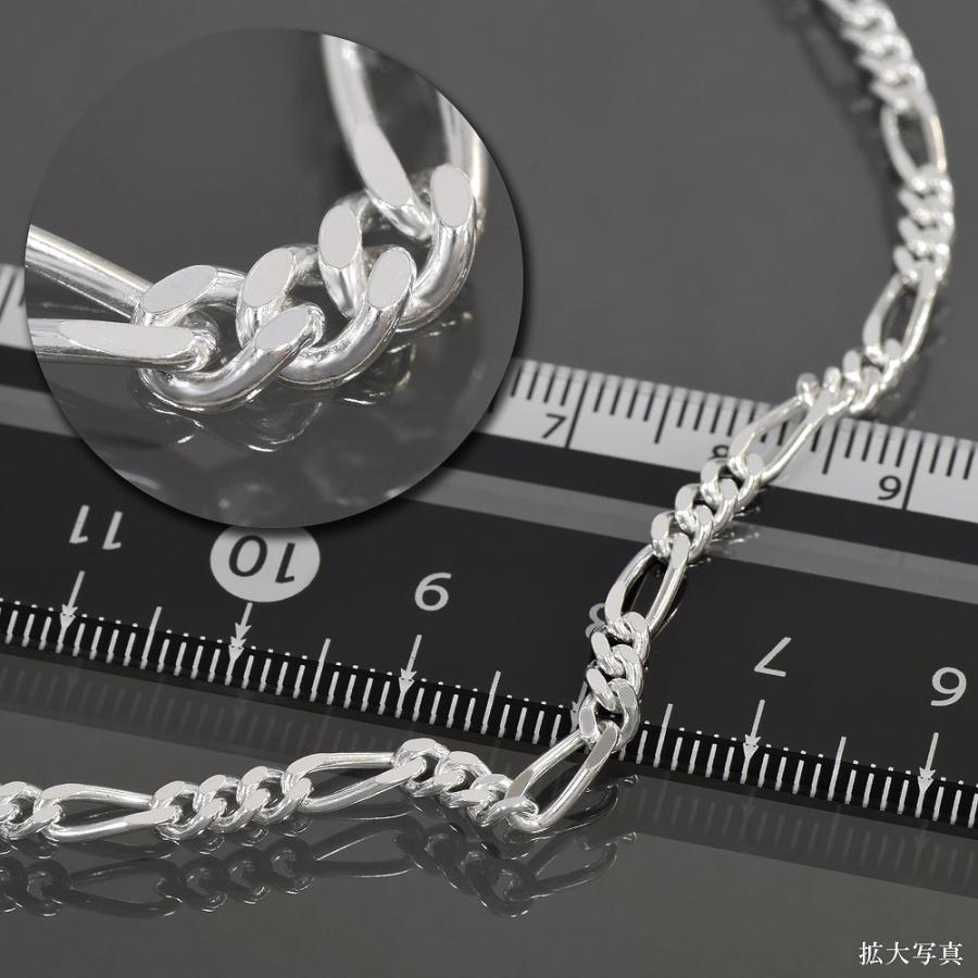 SILVER925フィガロチェーン ネックレス チェーン シルバー925 フィガロチェーン 幅3.5mm 長さ50cm
