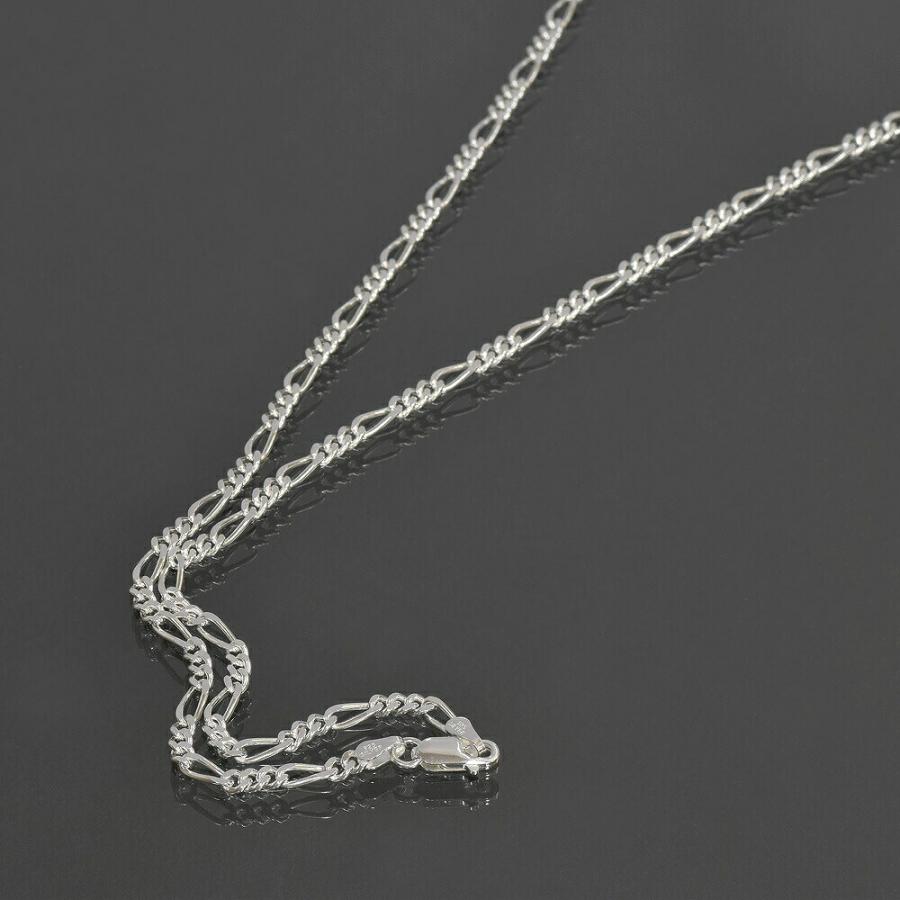 シルバー925 フィガロチェーン ネックレス 長さ約70cm ネックレス チェーン シルバー925 フィガロチェーン 幅3.5mm 長さ70cm
