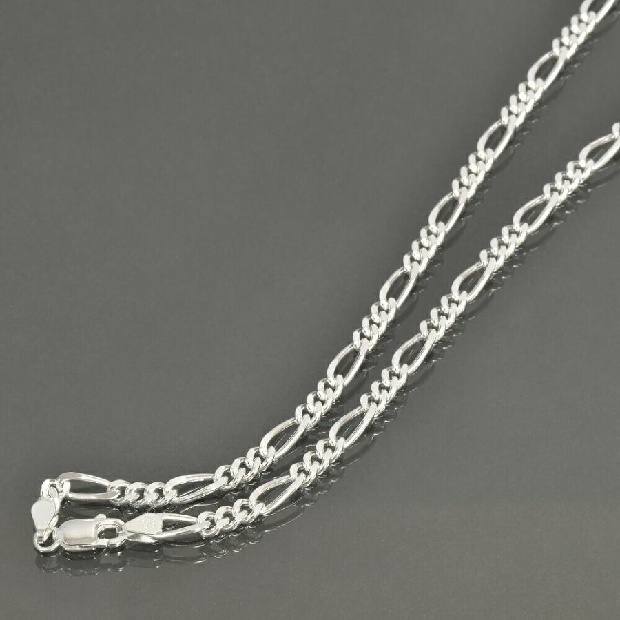 ネックレス チェーン シルバー925 フィガロチェーン 幅5.0mm 長さ45cm 