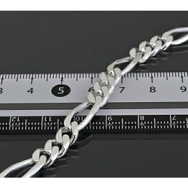 ネックレス チェーン シルバー925 フィガロチェーン 幅7.1mm 長さ45cm