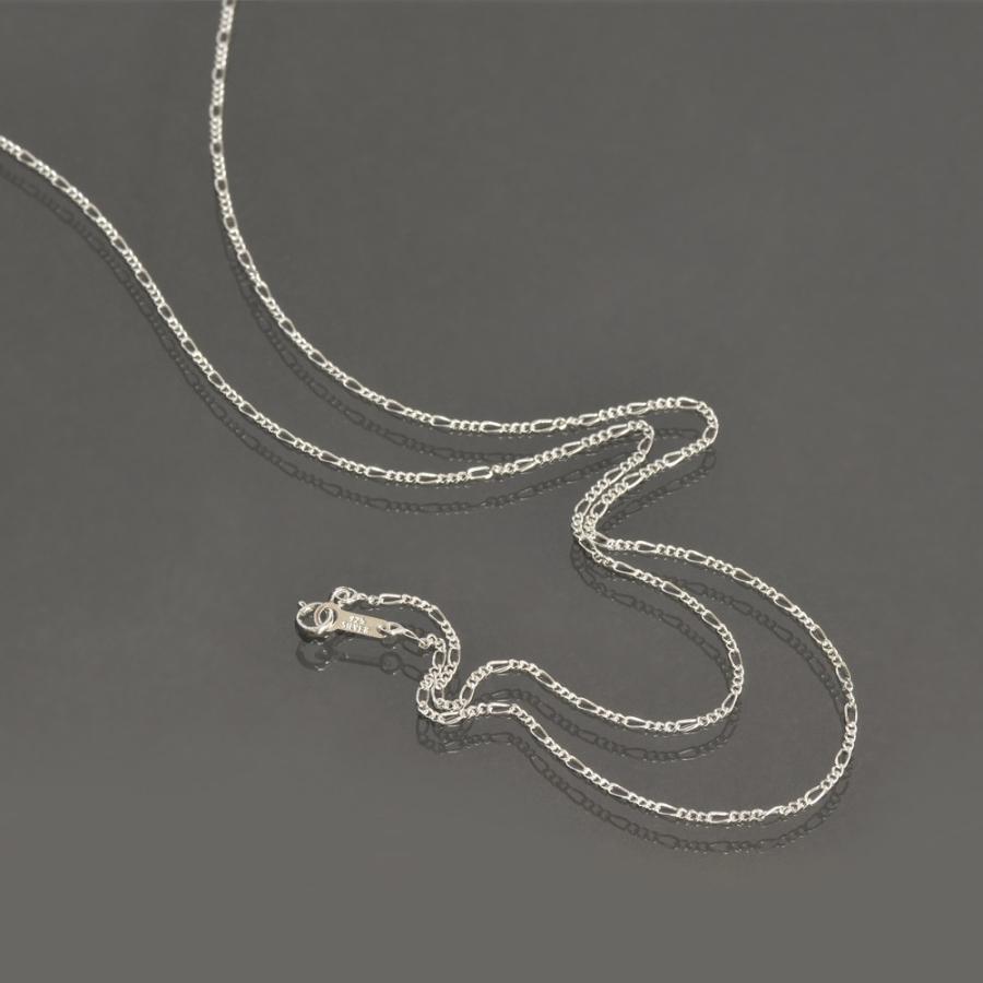 ネックレス チェーン シルバー925 フィガロチェーン 幅1.4mm 長さ90cm