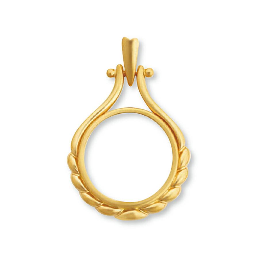 1個売り】 コイン空枠パーツ 18金 イエローゴールド メイプルリーフ金貨1/10オンス専用 ペンダントトップ枠 ビス止め式 フレームパーツ  1個売り】 コイン空枠パーツ 18金 イエローゴールド メイプルリーフ金貨1/10オンス専用 ペンダントトップ枠 ワッシャー止め式 ...