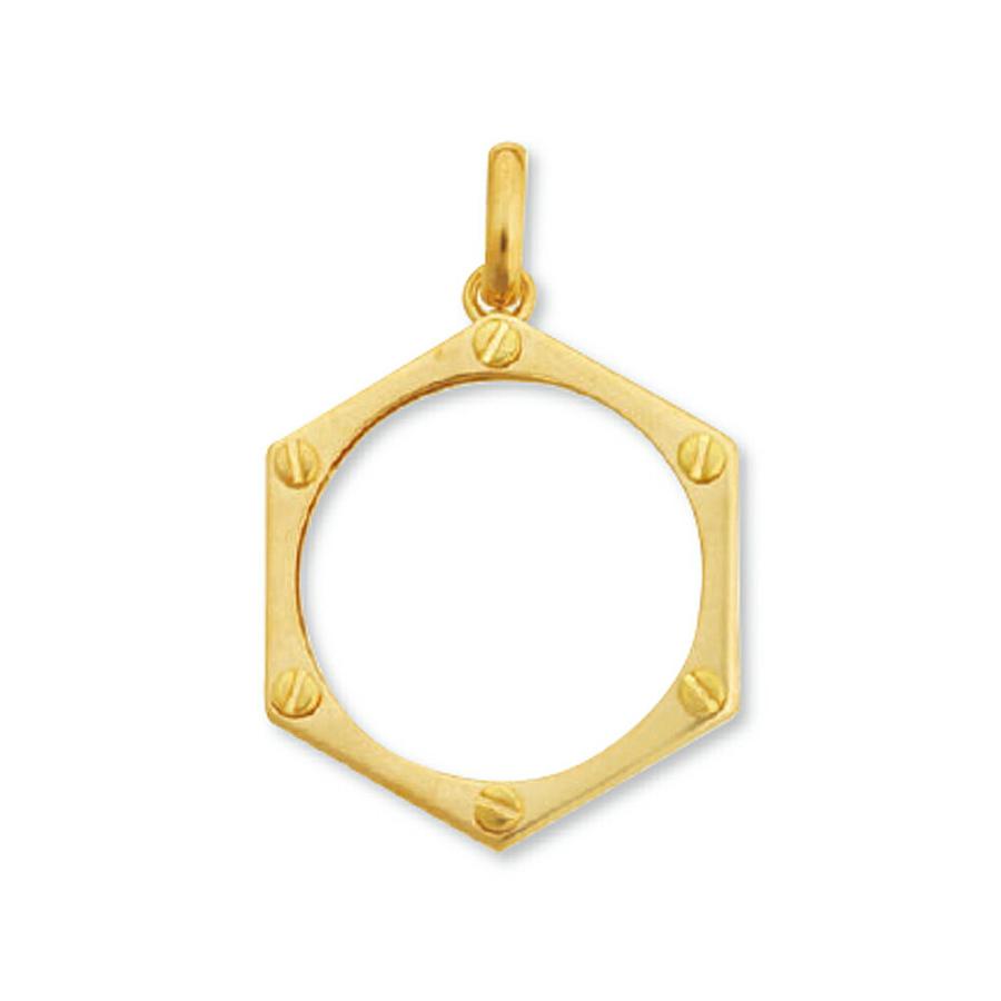 金貨の枠 ＊ 金貨をペンダントトップに 1個売り】 コイン空枠パーツ 18金 イエローゴールド イーグル