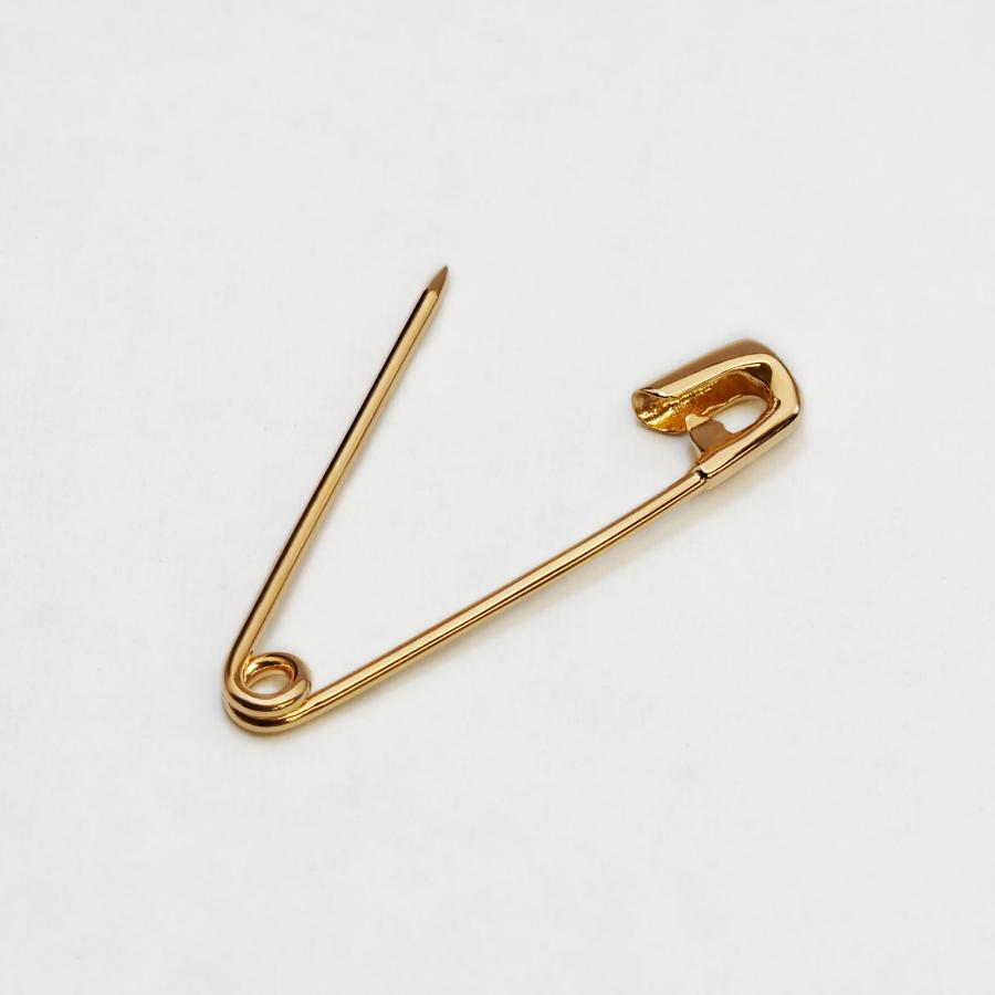 1個売り】 安全ピン 18金 イエローゴールド 18金無垢の安全ピン