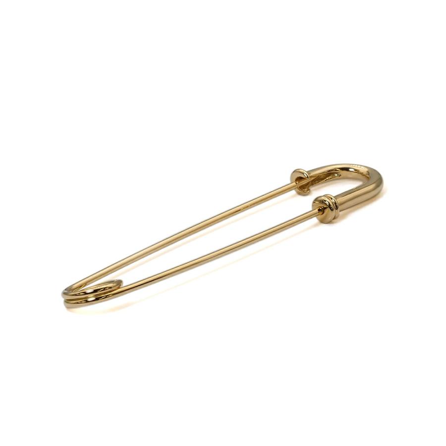 1個売り】 安全ピン 18金 イエローゴールド ネジ切り安全ピン 縦55.0mm