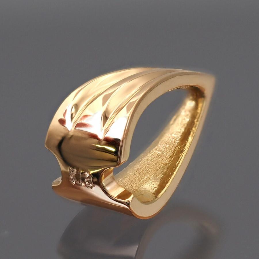 1個売り】 バチカン 18金 イエローゴールド 溝入りバチカン 縦10.5mm